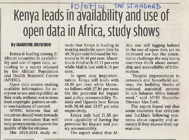 Kenya Leads In Availability And Use Of Open Data In Africa ...