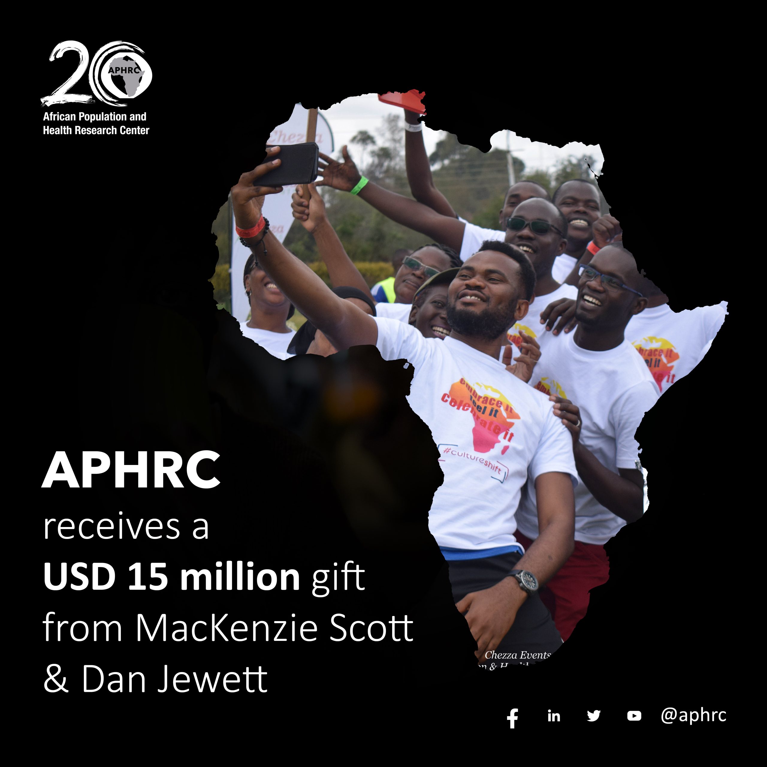 APHRC Received a $15 million gift from MacKenzie Scott and Dan Jewett